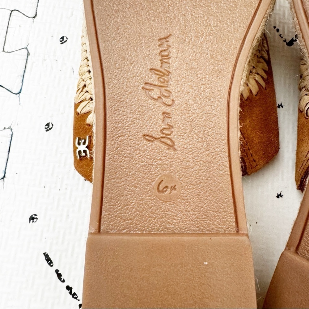 Sam Edelman- NEW Brown Suede Platform Espadrille Mules - 6.5 - Picture 5 of 5